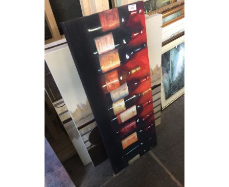 3 CANVAS PRINTS AND A TEA LIGHT HOLDER