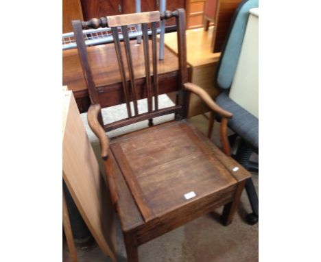 OLD COMMODE ARMCHAIR