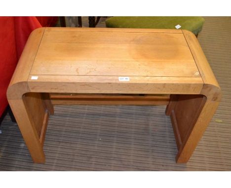 A light oak art deco design low side table
