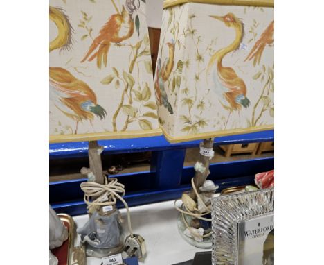 PAIR OF NAO FIGURINE LAMPS     