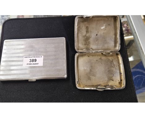 LONDON SILVER ENGINE TOOL CIGARETTE CASE, BIRMINGHAM SILVER CIGARETTE CASE, WEIGHT APPROX 273.4 GRAMS
