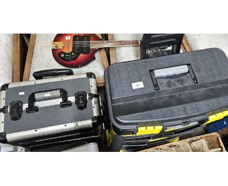 2 LARGE TOOL BOXES WITH QUANTITY OF VARIOUS HAND TOOLS     