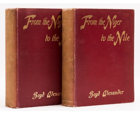 NO RESERVE Africa.- Alexander (Lieutenant Boyd) From the Niger to the Nile, 2 vol., first edition, half-titles, portrait fron