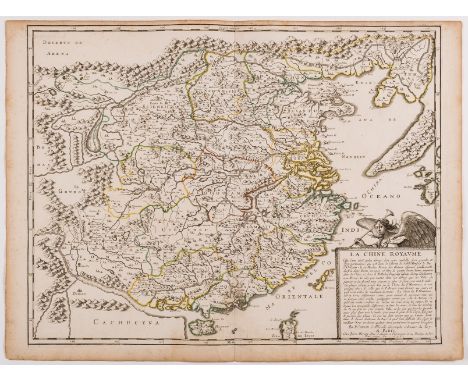 China.- Sanson (Nicolas) and Pierre Mariette. La Chine Royaume, a French map of China, based on an indigenous Chinese map cop