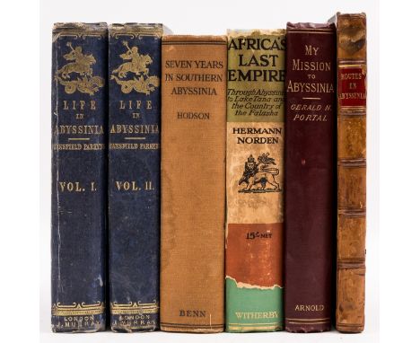 Africa.- Ethiopia.- Parkyns (Mansfield) Life in Abyssinia, 2 vol., first edition, frontispieces, plates and illustrations, fo