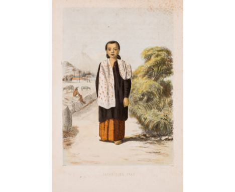 India.- Müller (Dr. Johannes) Beschreibung der Insel Java, hand-coloured lithograph frontispiece, 9 tinted lithographs, 7 han