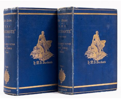 NO RESERVE Voyages.- Cruise of Her Majesty's Ship "Bacchante" 1879-1882 (The), 2 vol., first edition, half-title, plates, map