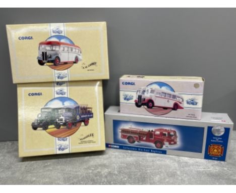 Corgi die-cast vehicles including fire rescue