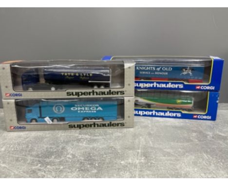 4 x corgi superhaulers including BP, Tate &amp; Lyle sugar and others all unopened