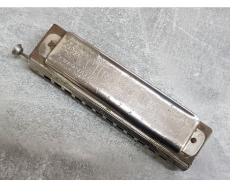 1920s M.Hohner super chromonica Harmonica with working slide mechanism, model no 2601/2