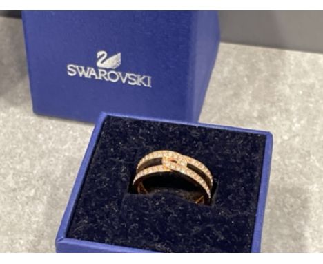 Swarovski ring (as new) size k1/2