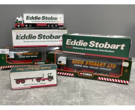 Corgi x5 Eddie stobart haulage HGVs all boxed