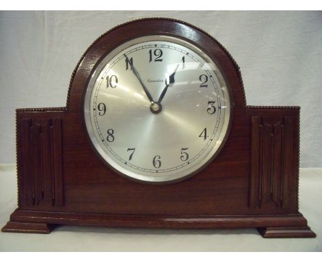 1930s Genalex oak framed mantel clock (converted to electric)