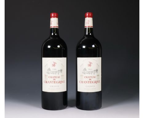 Twee flessen Bordeaux, Chateau de Chantegrive, 2006. Magnum. Provenance, collection Prof. Dr. Dr. mult. Louis Fink [2]