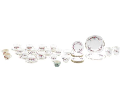 A Wedgwood Devon Sprays pattern part tea service, etc., and other similar items.