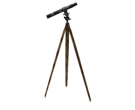 A WWI French gun sight, in blackened brass, and with various dials for calibration, stamped L'Unatte De Pointage Enhauteur, P