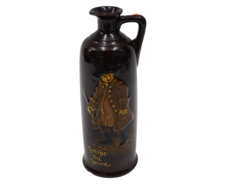 A Royal Doulton kingsware flask, George the Guard, 26cm high.