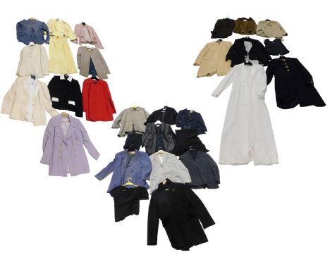 A group of vintage clothing, to include Aquascutum Hounds tooth jacket, under arm measurement approximately 42cm, together wi