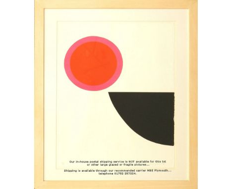 SIR TERRY FROST. 'Newlyn Pink.' Screen print. Signed &amp; dated (19)91 &amp; No.42/50. 50 x 77cm.