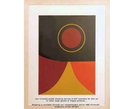 SIR TERRY FROST*. 'Red Ochre Black'. Screen print. Signed on print &amp; dated '92. Initialled H/C on print, bottom left-hand