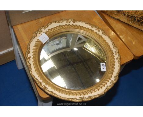 A convex mirror.