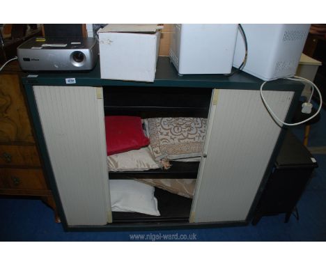 A roller/shutter cupboard by Matrix 47" x 18 1/2"x 40" high.