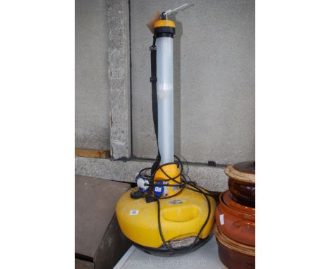 A floating lamp.