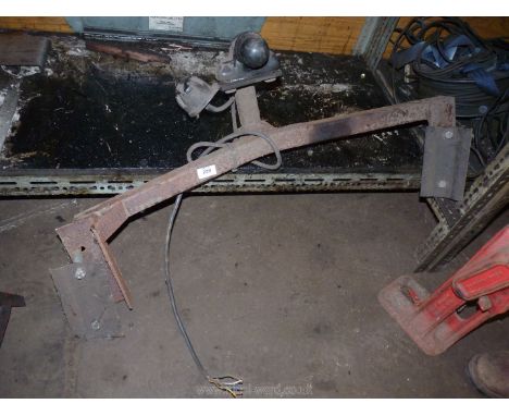A tow-bar with ball hitch and lighting socket.TO BE COLLECTED FROM ROSS-ON-WYE, Call for details - 01981240140.