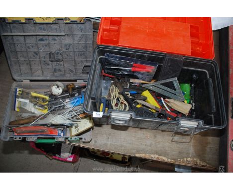 Two cases of assorted tools.
