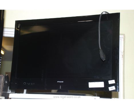 A 31" Polaroid TV, no remote.