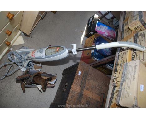 A Vax mop, a drill and a blow lamp.