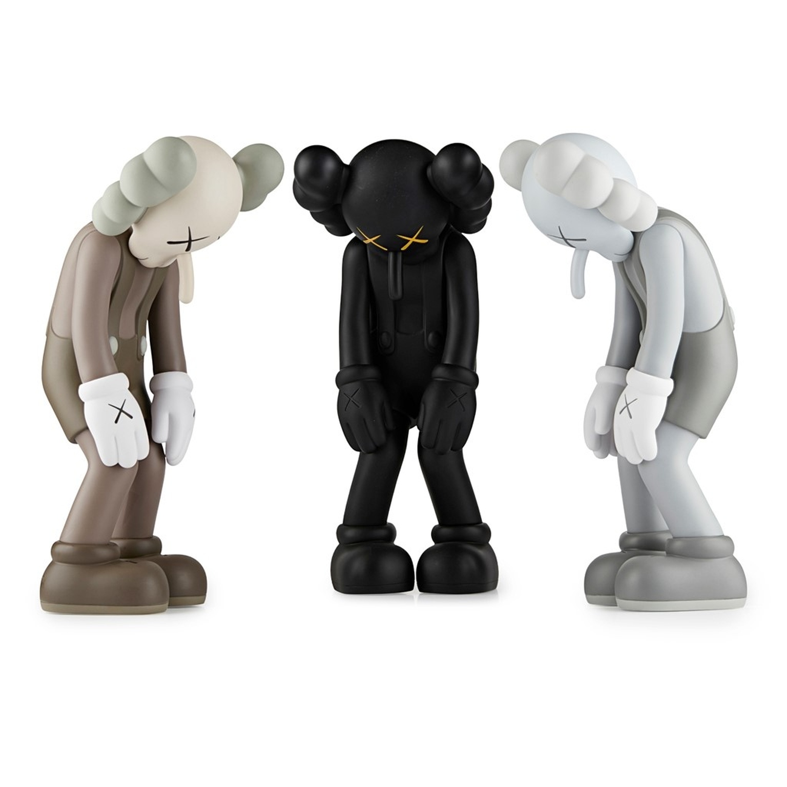 KAWS (b.1974)Small Lie (set of three)The complete set of three painted