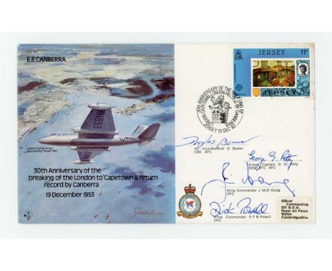 Great Britain album of approximately 80 first day covers, the majority signed by aviators and the R.A.F. and produced in a li