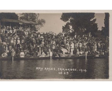 A collection of approximately 55 postcards of Cambridgeshire including photographic postcards titled ‘The Backs Cambridge’, ‘
