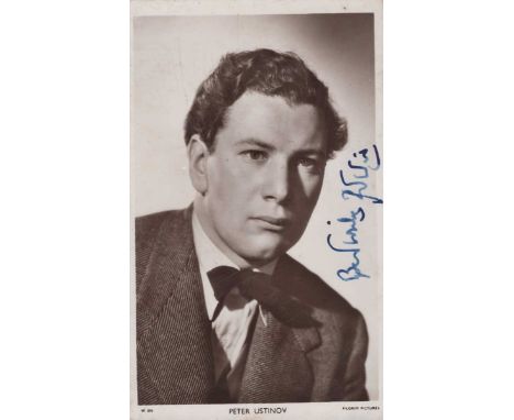AUTOGRAPHS. A collection of approximately 400 signed postcards and postcard-size photographs, including autographs by Peter U