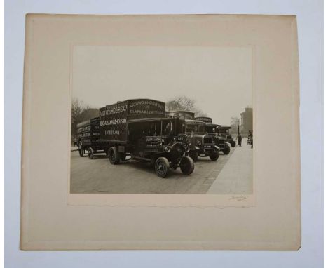 PHOTOGRAPHS. A collection of various photographs, the majority relating to London, including three mounted photographs advert