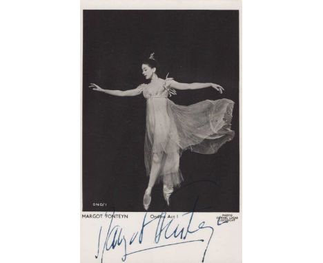 AUTOGRAPHS. A collection of approximately 400 signed postcards and postcard-size photographs, including autographs by Margot 