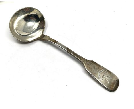 Antique silver ladle spoon London silver hallmarks weight 78g 
