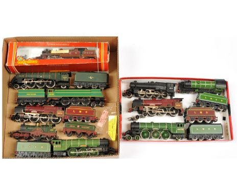 Hornby OO Group of mainly unboxed Steam Loco's. To include 4-6-2 LMS Maroon 5541 "Duke Of Sutherland"; 4-6-2 LNER Green 4472 