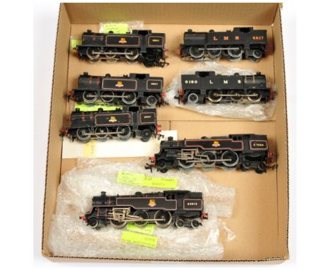 Hornby Dublo 2 &amp; 3-rail unboxed steam tank loco's. To include 3-rail 0-6-2 BR Black 69567; 0-6-2 repainted &amp; re-liver