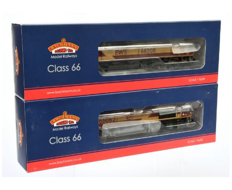 Bachmann 00 Gauge pair of EWS class 66 Diesel Locomotives consisting of 32-725W Euro Cargo Rail No.66062 produced for Model R