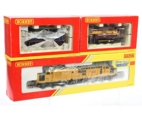 Hornby (China) group of Diesel Locomotives consisting of R3289TTS class 37 Network Rail Yellow No.97301 with factory fitted S