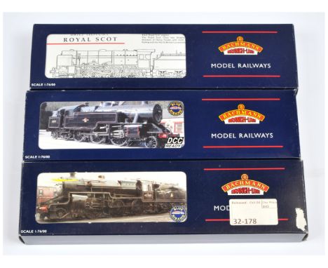 Bachmann OO group of British Steam Loco's. Comprising 31-283 4-6-0 LMS Maroon 6119 The Lancashire Fusilier; 32-178 2-6-0 LMS 