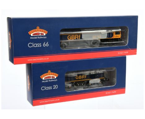 Bachmann 00 Gauge pair of GBRf Europorte Diesel Locomotives consisting of 32-727X class 66 No.66745 produced for Key Publishi