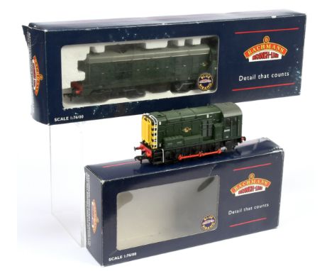 Bachmann OO Pair of boxed BR Diesel Loco's. Comprising 32-027 BR Green D8000 Class 20; 32-101B 0-6-0 BR Green D4192 Class 08 