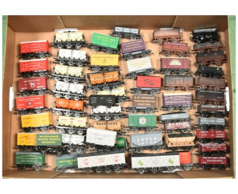 Dapol large group of unboxed wagons. To include "John Gibbon" 5x plank wagon + load; "Fox Brothers &amp; Co Ltd" closed van; 