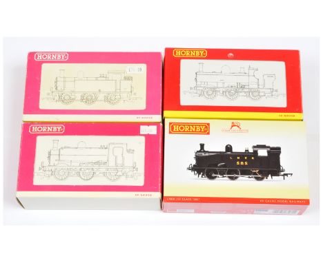 Hornby China group of 4x Steam Tank Locos. Comprising R2186B 0-6-0ST GNR J13 1226; R2469 0-6-0T LMS 3F 16624 Weathered Finish