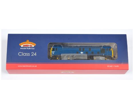 Bachmann OO Gauge 34-431 DC Bo-Bo BR blue Class 24 Diesel Loco No.24077 with factory fitted DCC chip onboard. Box has been af