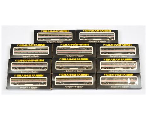 Graham Farish N gauge group of 11x BR InterCity 125 coaches. Comprising 6x 0706 42253; 3x 0726 41121 &amp; 2x 0746 40322, (2x