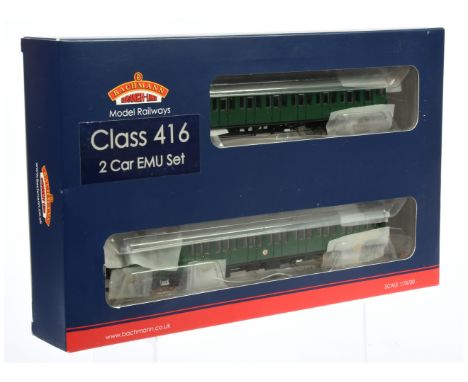 Bachmann OO 31-376 SR Green 2-car set 2EPB EMU 5770 No.S65384 and S77569, green, DCC ready. Conditions: Mint in Good in Excel
